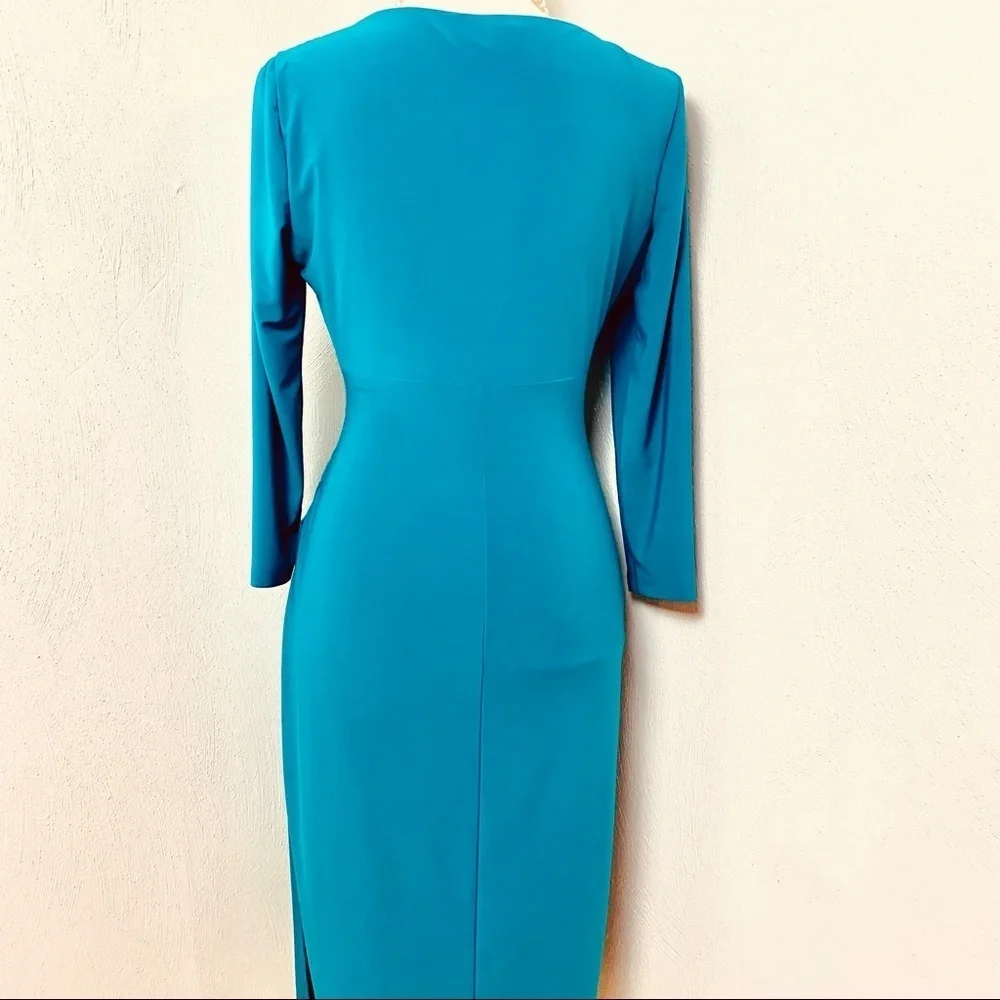Lauren Ralph Lauren GREEN Dress.  Sz 8. - Picture 3 of 12
